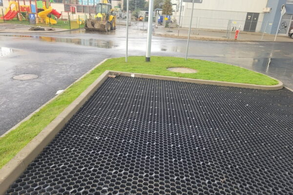 Projekt Przestrzeni i ogrodu przy sklepie Kaufland