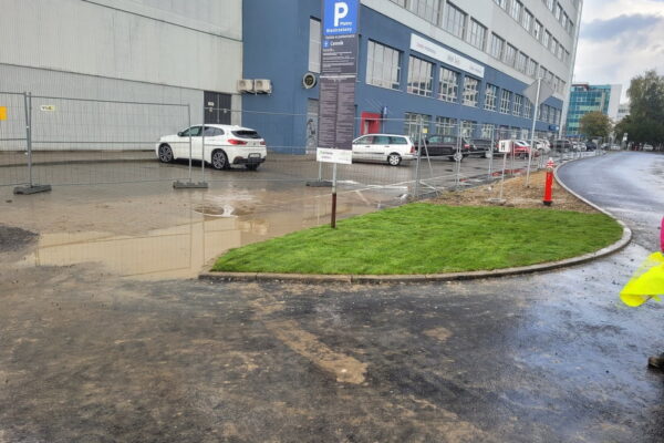 Projekt Przestrzeni i ogrodu przy sklepie Kaufland